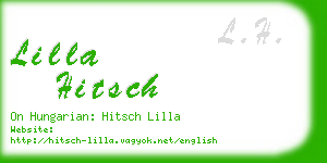 lilla hitsch business card